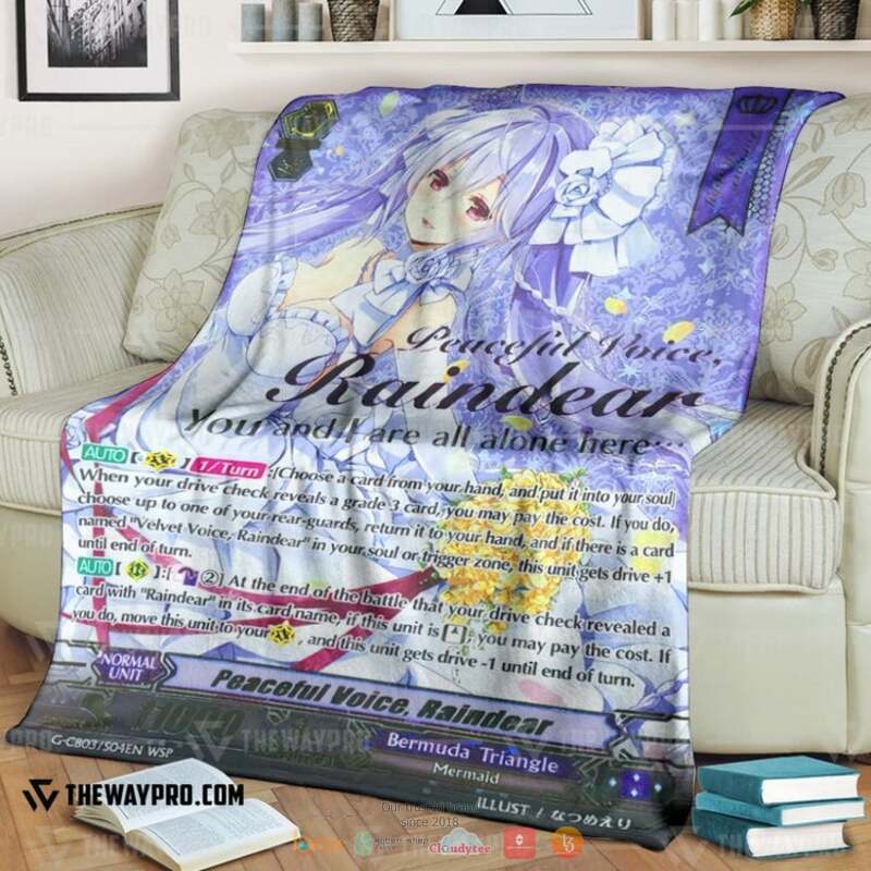 Cardfight Vanguard Peaceful Voice Raindear Wedding Blanket