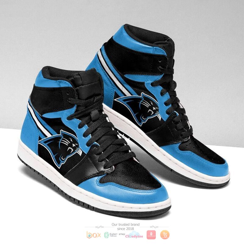 Carolina Panthers Air Jordan High Top Shoes