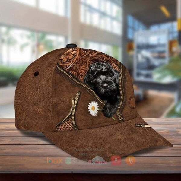 BEST Cavapoo Holding Daisy Hat Cap 2 Cavapoo Holding Daisy Cap Hat 1