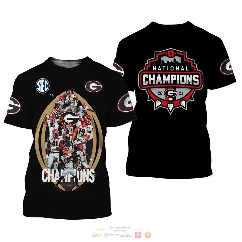 Champion Georgia Bulldogs Black 3D Shirt, Hoodie 3 Champion Georgia Bulldogs Black 3D Shirt Hoodie 1 2