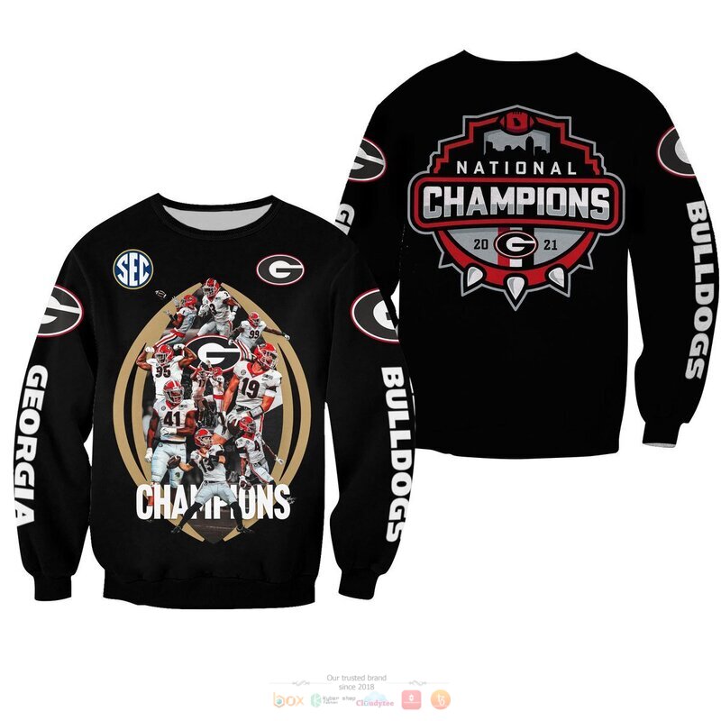 Champion Georgia Bulldogs Black 3D Shirt, Hoodie 4 Champion Georgia Bulldogs Black 3D Shirt Hoodie 1 2 3