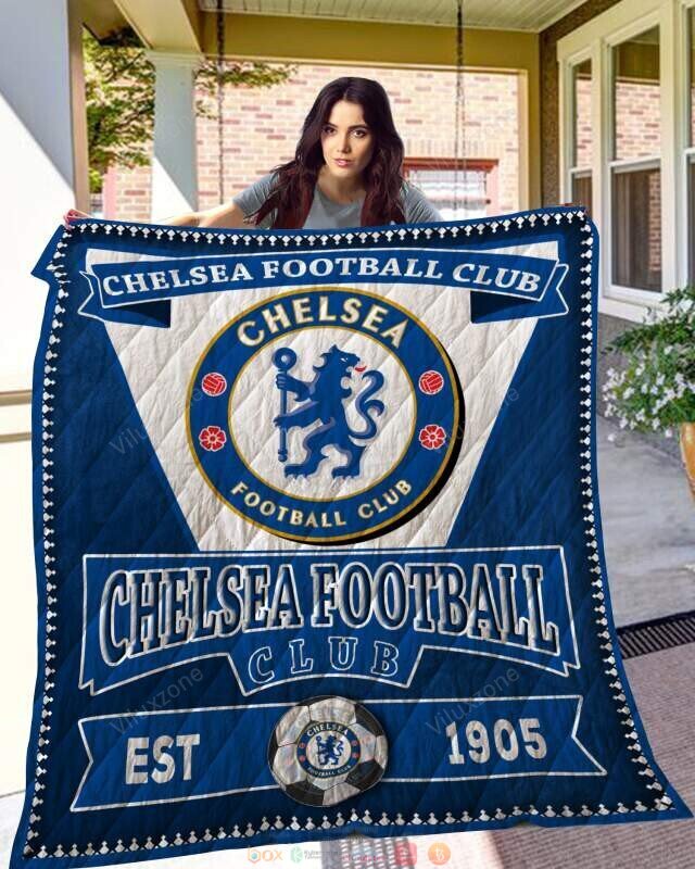 Chelsea Football Club EST 1905 blue quilt