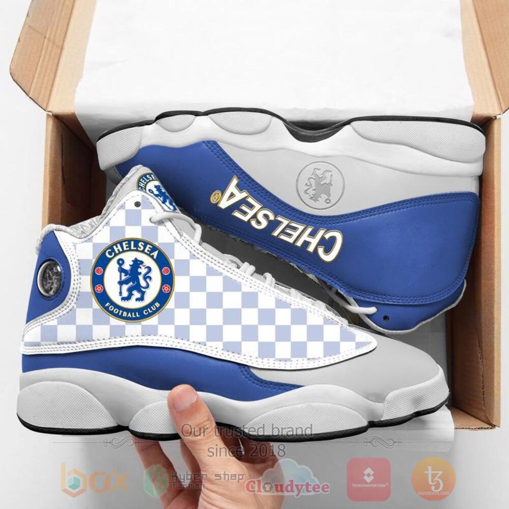 Chelsea football team Air Jordan 13 shoes