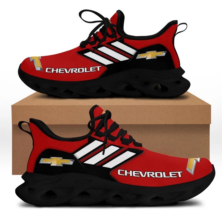 Red Chevrolet clunky max soul sneaker shoes 2 Chevrolet red clunky max soul shoes 1