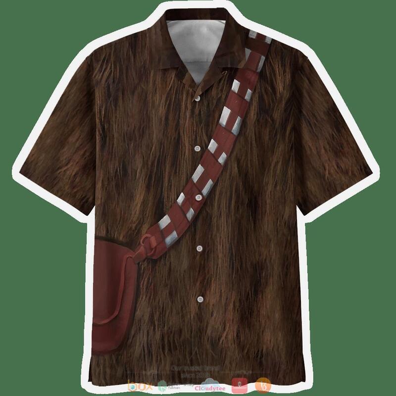 Chewbacca Cosplay Hawaiian Shirt 2 Chewbacca Cosplay Hawaiian Shirt 1