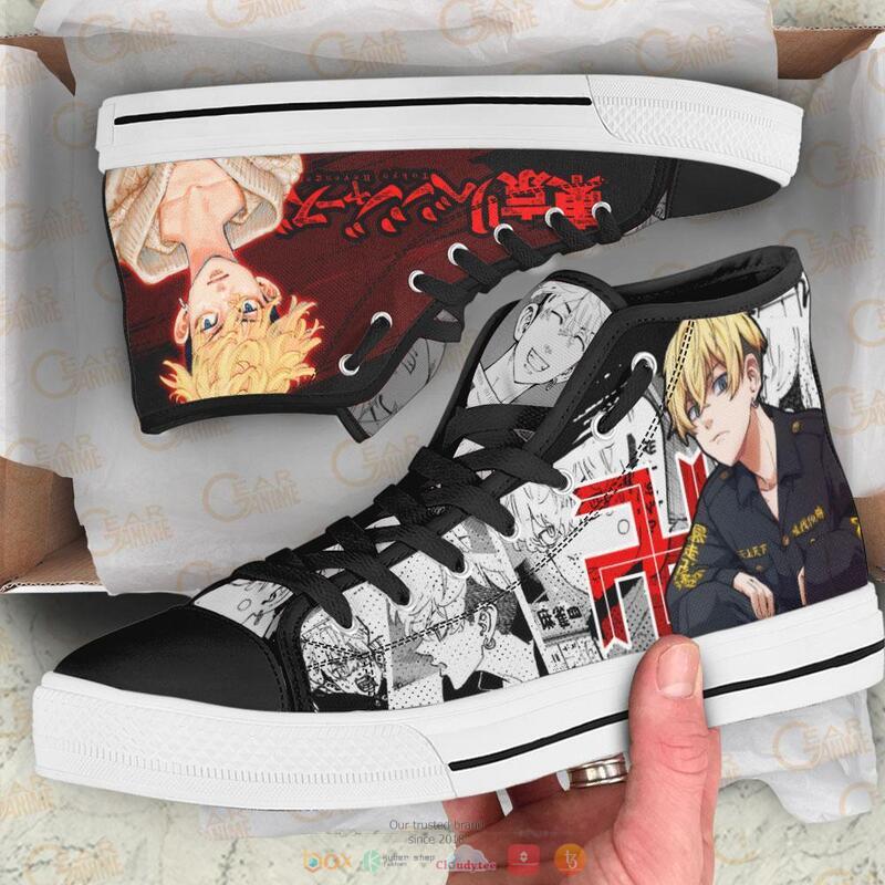 Chifuyu Matsuno Anime Tokyo Revengers canvas high top shoes 1
