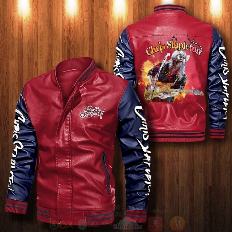 BEST Chris Stapleton 2D Leather Bomber Jacket 5 Chris Stapleton Bomber Leather Jacket 1 2 3 4