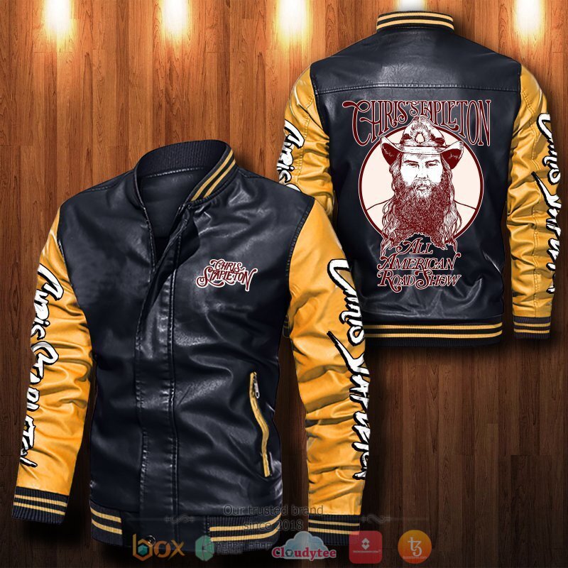 Chris Stapleton Bomber leather jacket 6 Chris Stapleton Bomber leather jacket 1 2 3 4 5