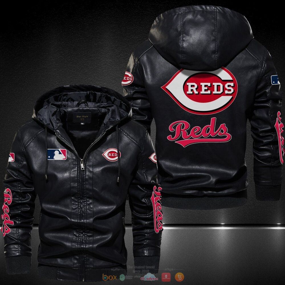 Cincinnati Reds MLB Leather Jacket Hat