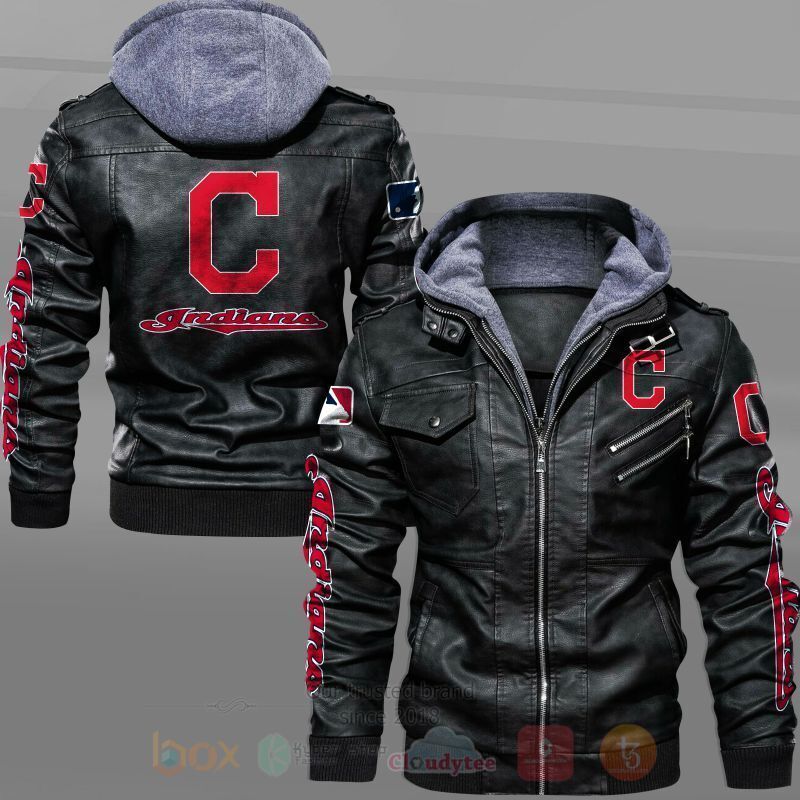Cleveland Indians Santa Baseball Team Leather Jacket