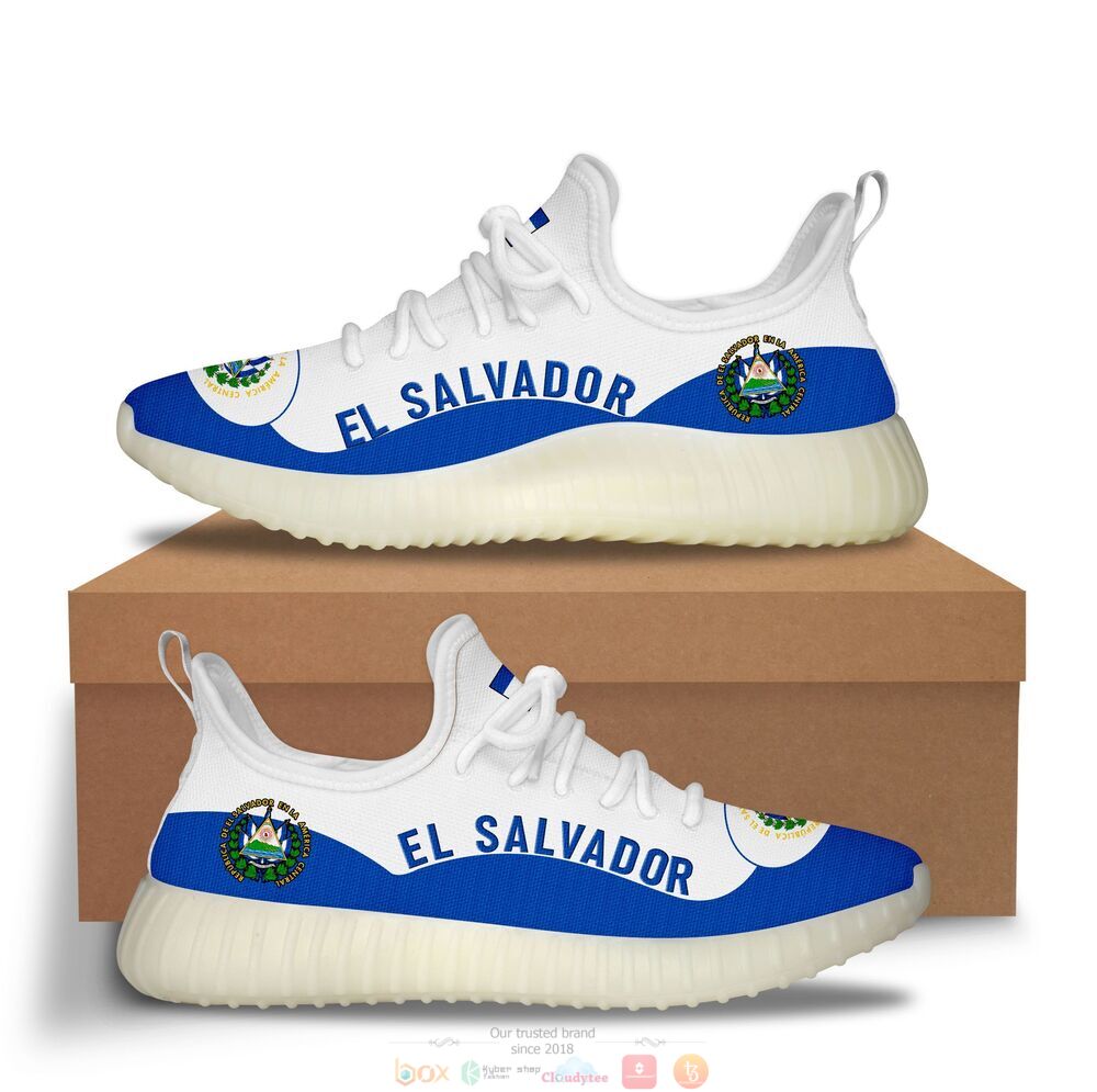 Coat of arms of El Salvador Reze sneaker shoes 2 Coat of arms of El Salvador Reze sneaker 1