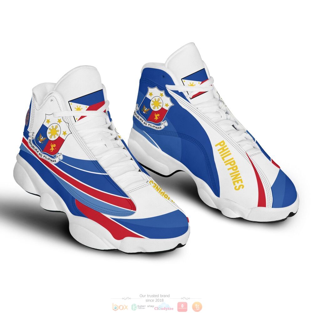 Coat of arms of the Philippines Personalized Air Jordan 13 sneaker 2 Coat of arms of the Philippines Air Jordan 13 shoes 1