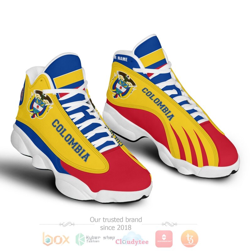 Colombia Personalized Air Jordan 13 Shoes 1