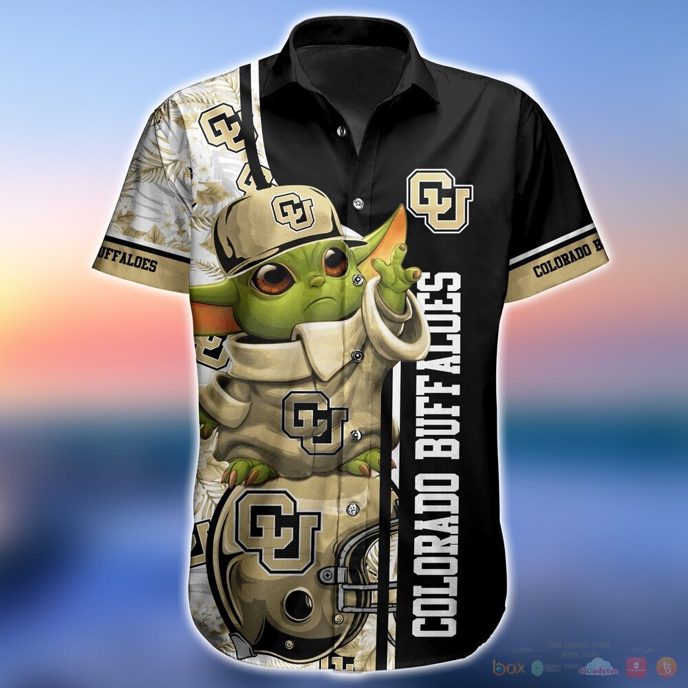 Colorado Buffaloes Baby Yoda NCAA Hawaiian Shirt and Shorts 5 Colorado Buffaloes NCAA Baby Yoda Hawaiian Shirt and Shorts 1 2 3 4