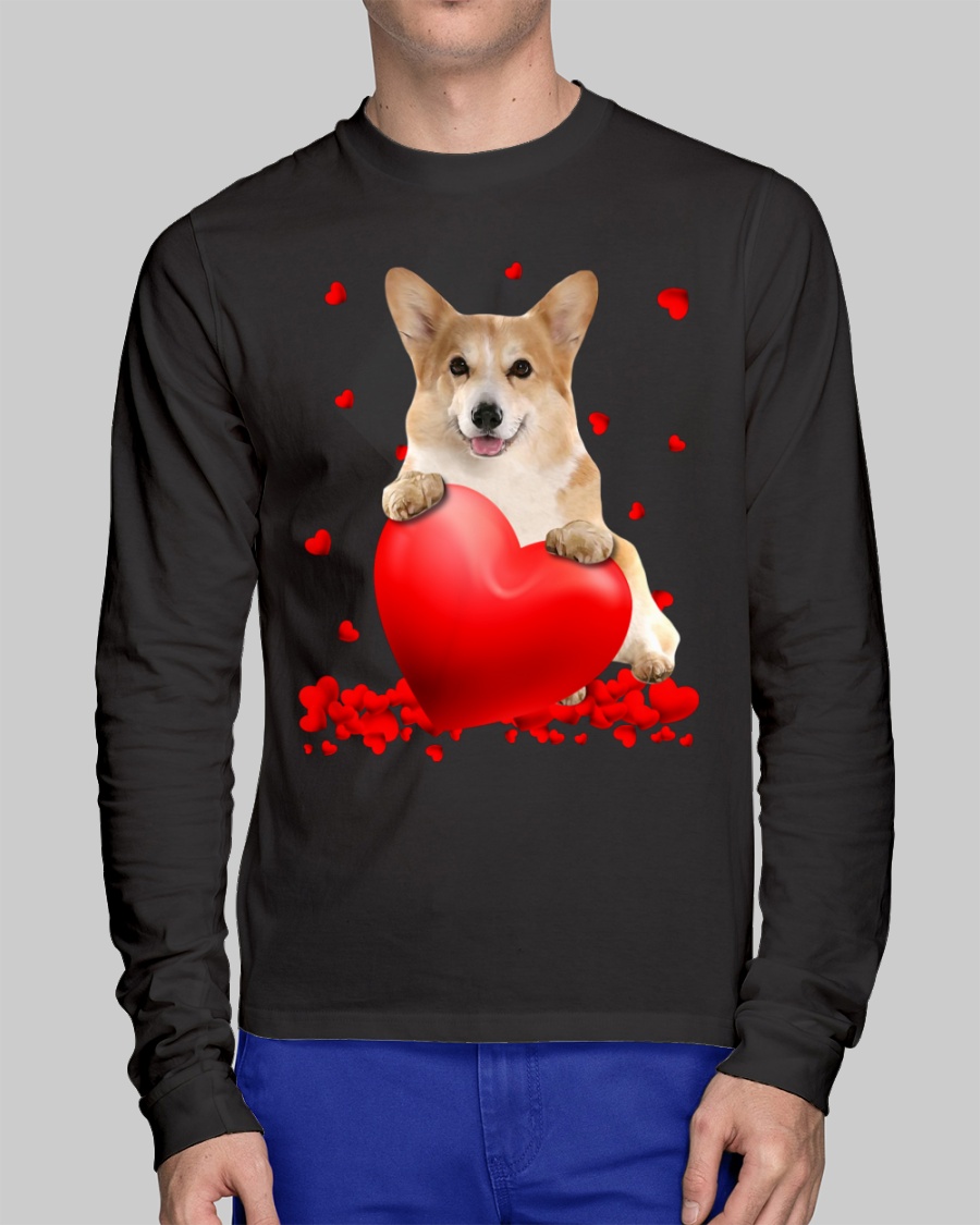 Corgi Valentine Hearts jersey shirt, hoodie 2 Corgi Valentine Hearts shirt hoodie 11