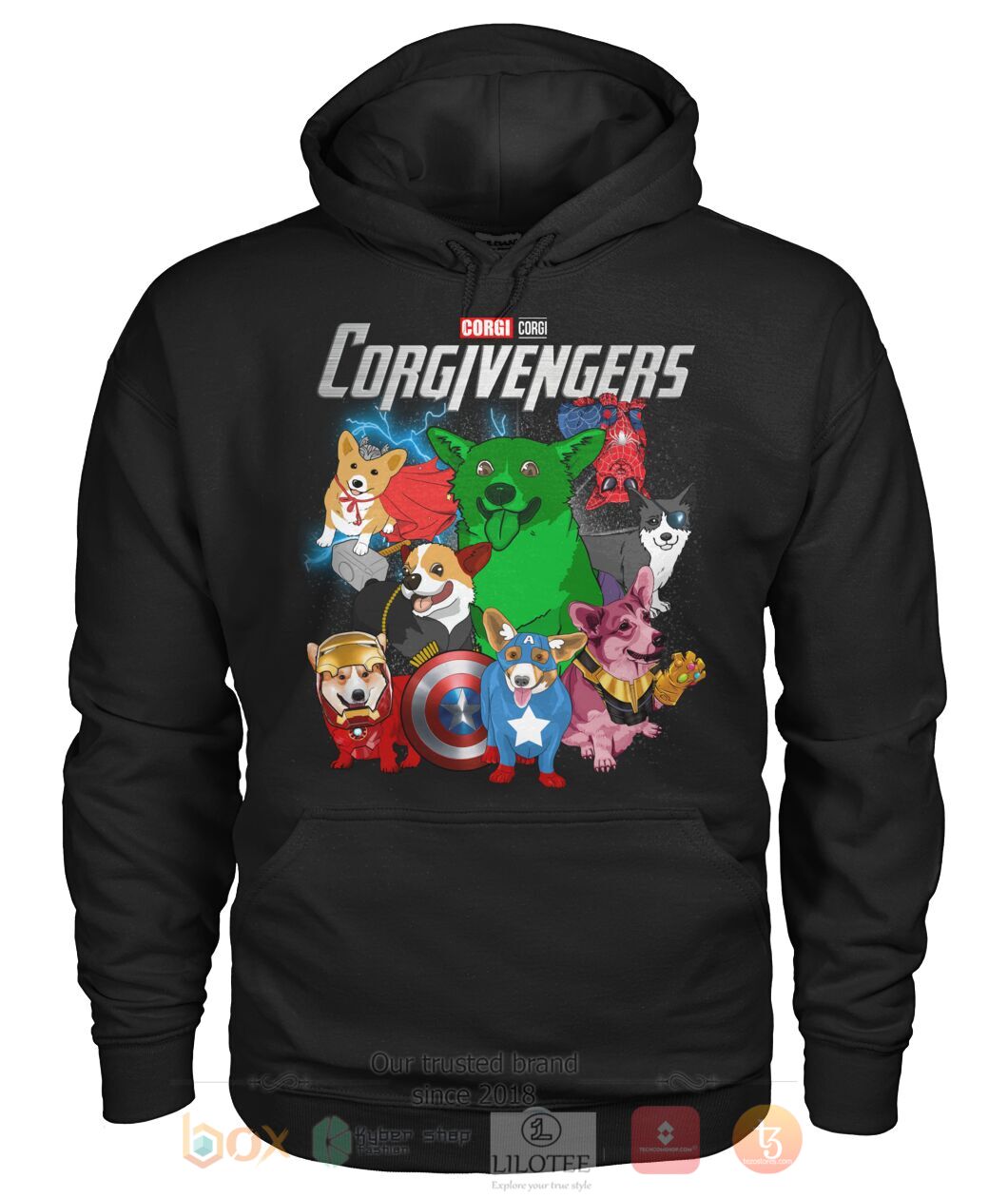 BEST Corgivengers 3D Shirt, Hoodie 3 Corgivengers 3D Hoodie Shirt 1 2