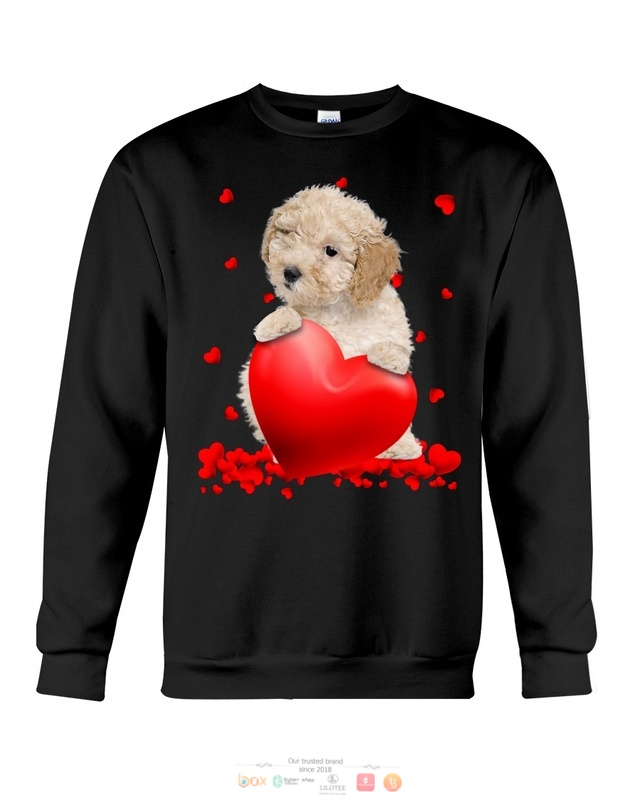 Valentine Hearts Cream Toy Poodle hoodie, shirt 6 Cream Toy Poodle Valentine Hearts shirt hoodie 1 2 3 4 5