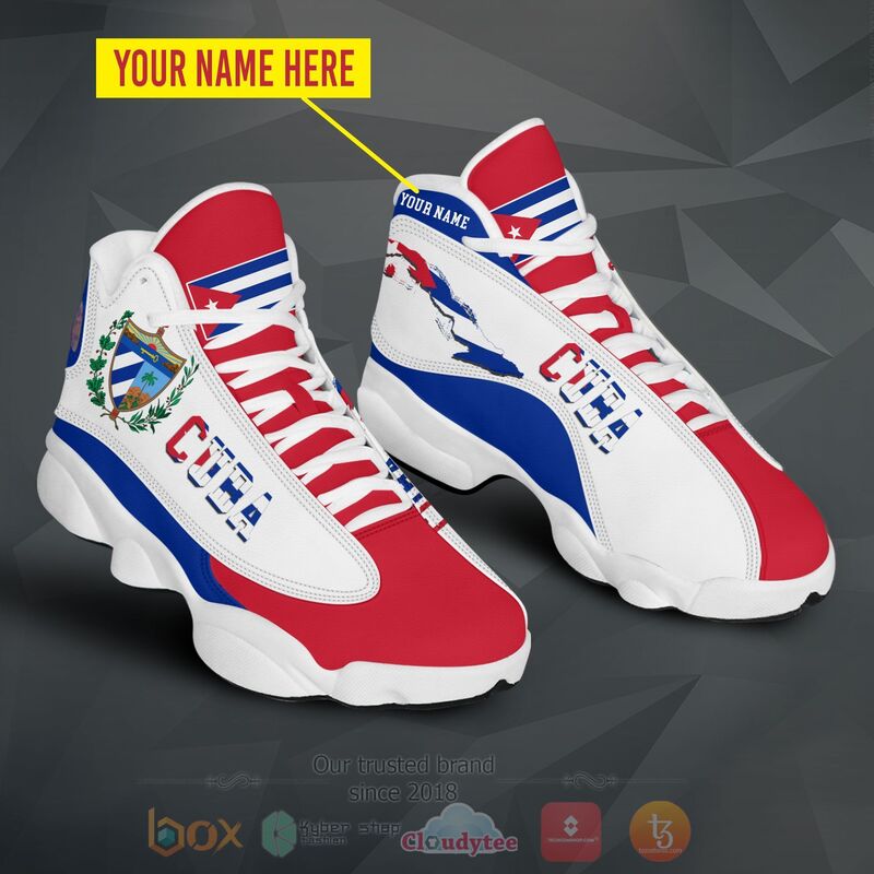 BEST Cuba Personalized Air Jordan 13 Sneakers Sport Shoes 3 Cuba Personalized Air Jordan 13 Shoes 1 2