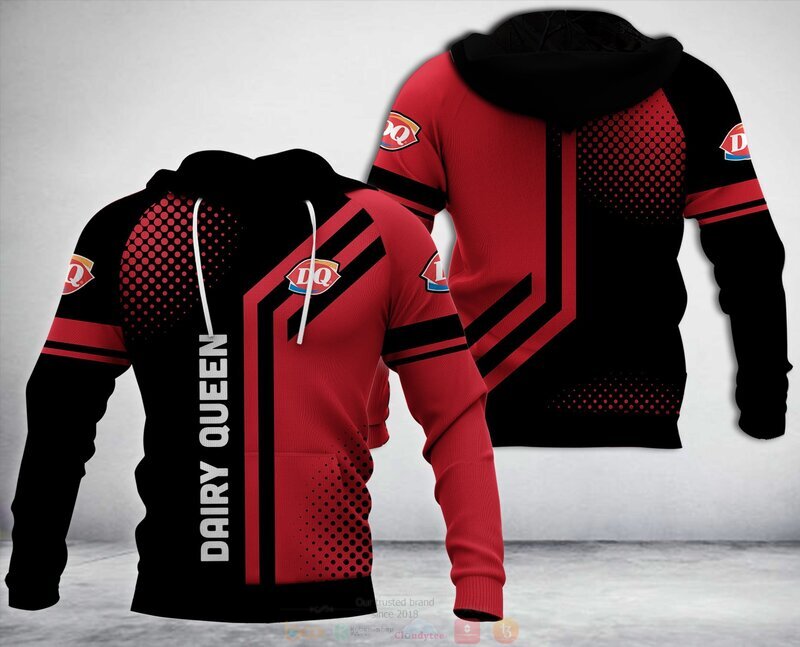 Dairy Queen Company Black Red Hoodie 1 Dairy Queen Black Red 3d Hoodie