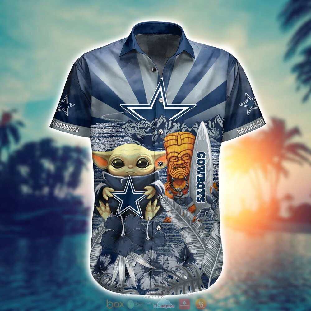 Dallas Cowboys Baby Yoda NFL Hawaiian Shirt, Shorts 2 Dallas Cowboys NFL Baby Yoda Hawaiian Shirt Shorts 1