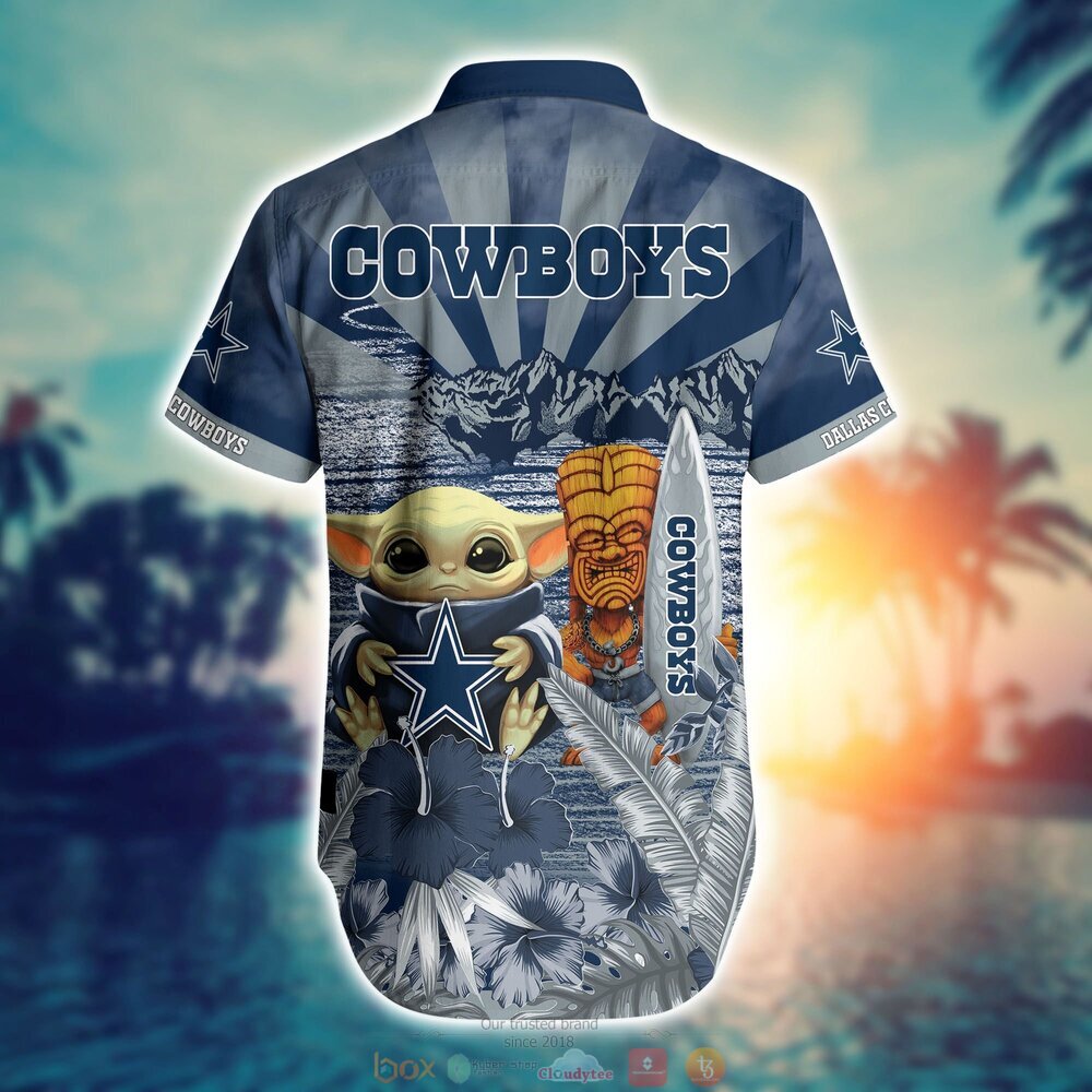 Dallas Cowboys Baby Yoda NFL Hawaiian Shirt, Shorts 3 Dallas Cowboys NFL Baby Yoda Hawaiian Shirt Shorts 1 2