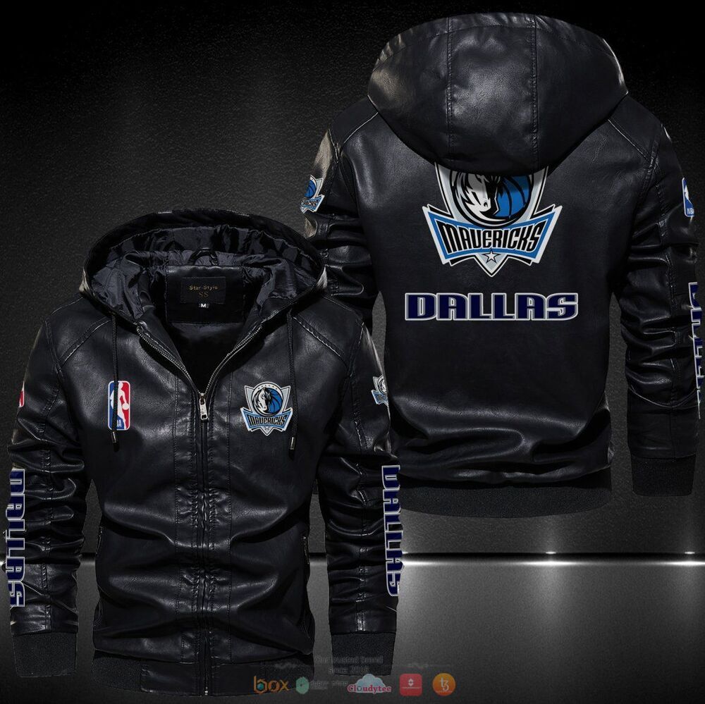 Dallas Mavericks NBA Leather Jacket Hat