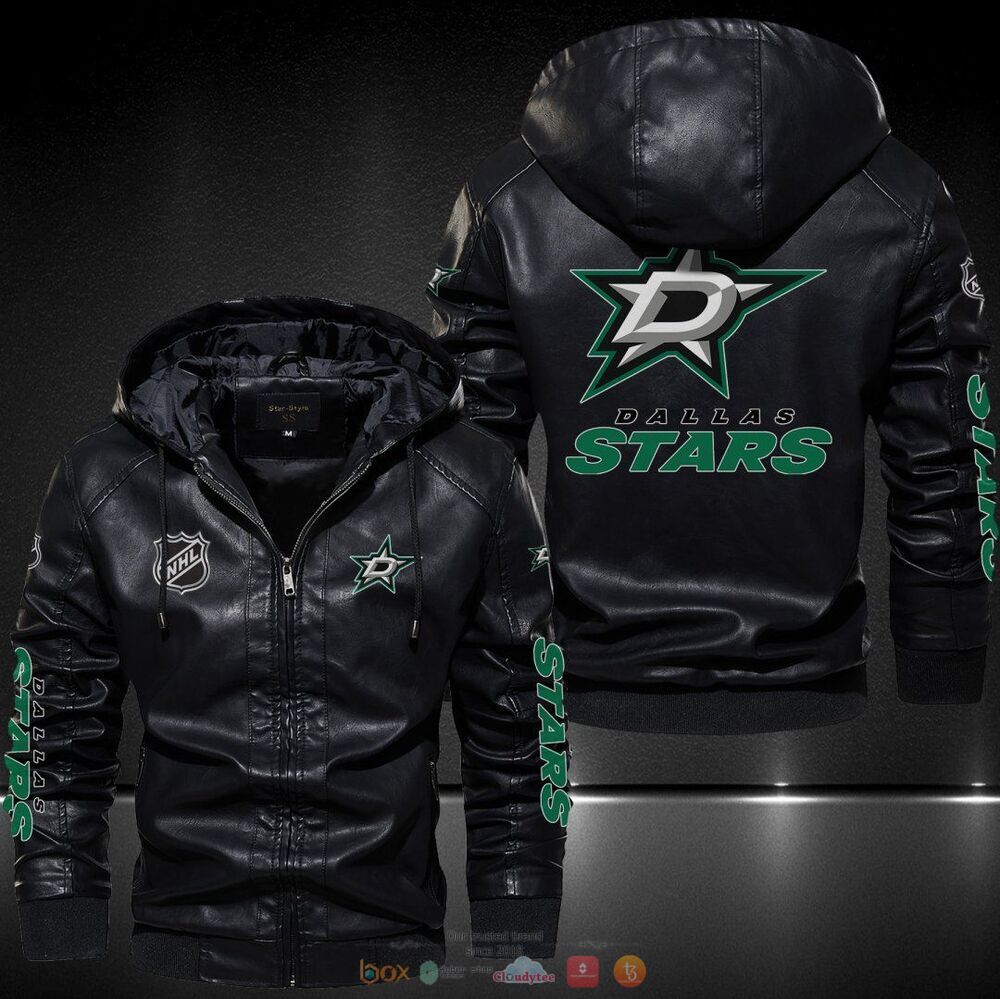 Dallas Stars NHL Leather Jacket Hat