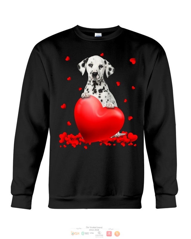 Valentine Hearts Dalmatian hoodie, shirt 5 Dalmatian Valentine Hearts shirt hoodie 1 2 3 4