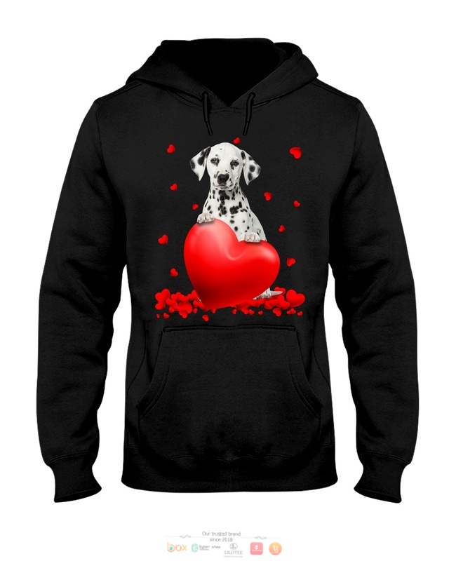 Valentine Hearts Dalmatian hoodie, shirt 7 Dalmatian Valentine Hearts shirt hoodie 1 2 3 4 5 6