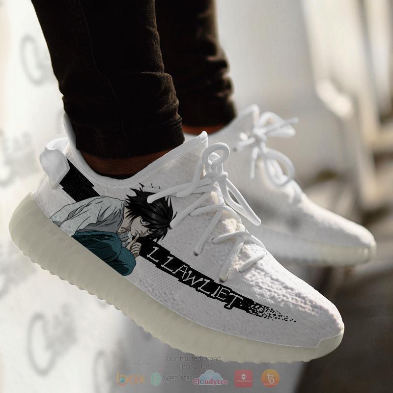 Death Note L Lawliet Yeezy Sneaker shoes 3 Death Note L Lawliet Yeezy Sneaker shoes 1 2
