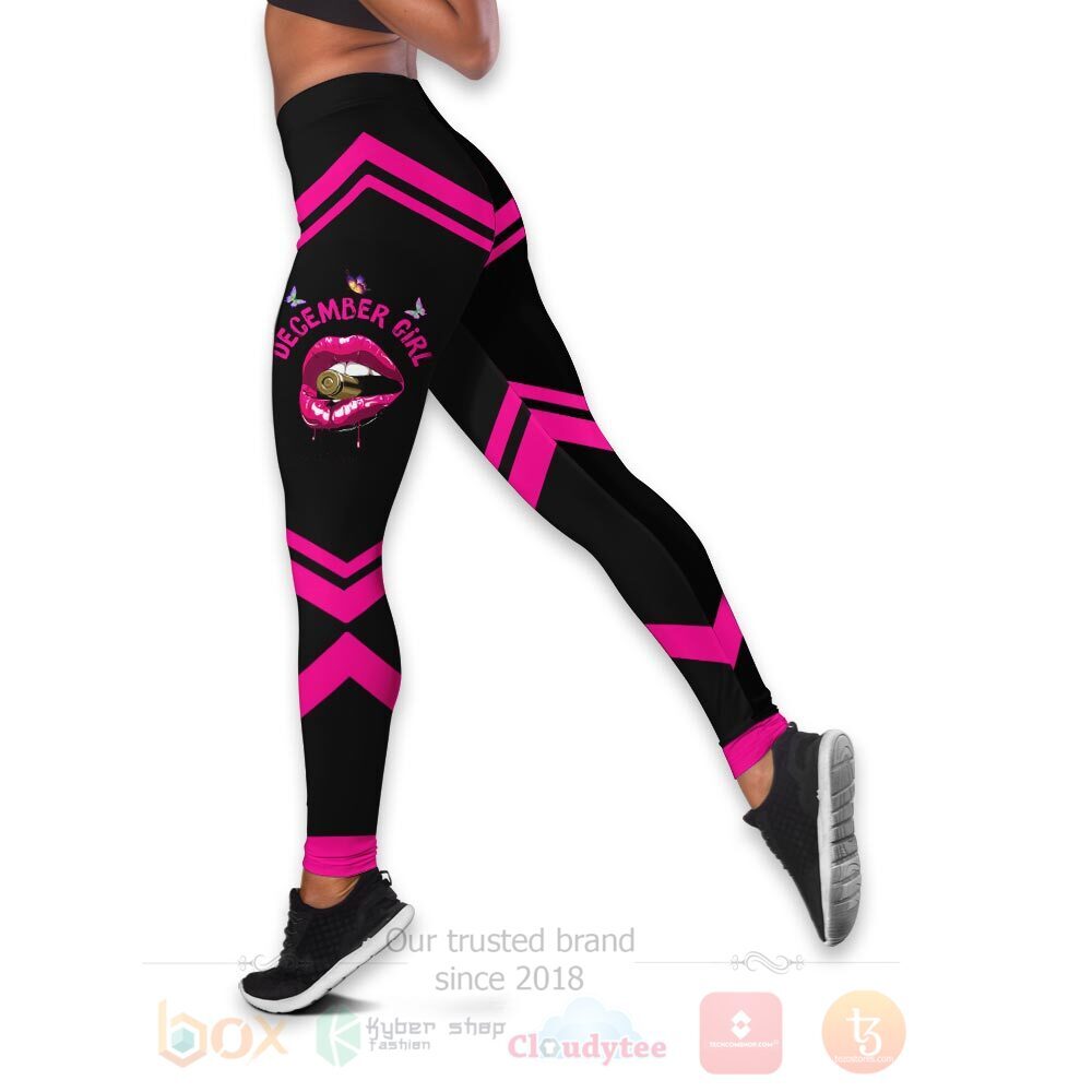 BEST December Girl Make No Mistake My Personality Leggings, Criss Cross Tank Top 3 December Girl Make No Mistake My Personality Tank Top Leggings 1 2