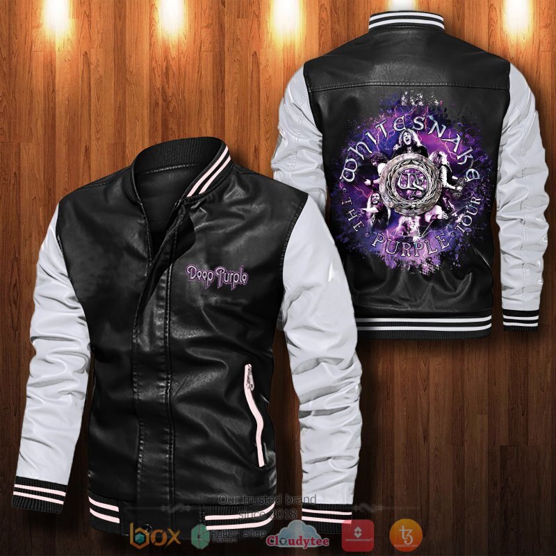 Deep Purple Bomber leather jacket