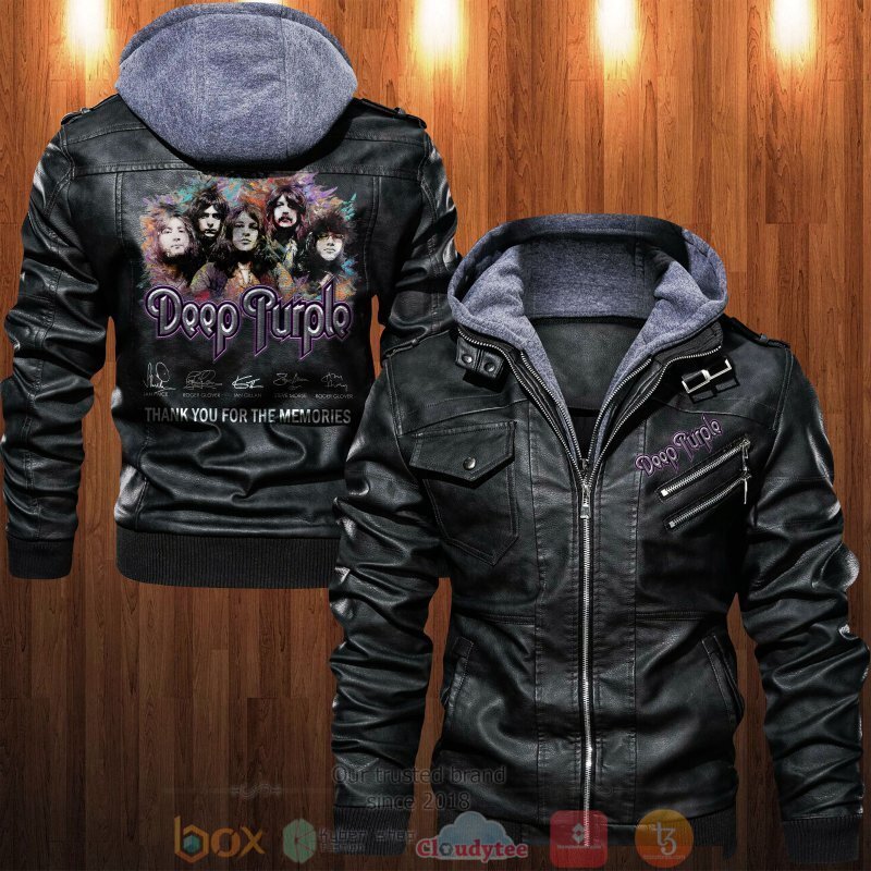 Deep Purple Thank You For The Memories Leather Jacket