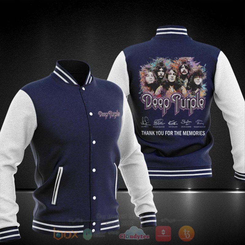 Deep Purple thank you for the memories Baseball Jacket 2 Deep Purple thank you for the memories Baseball Jacket 1