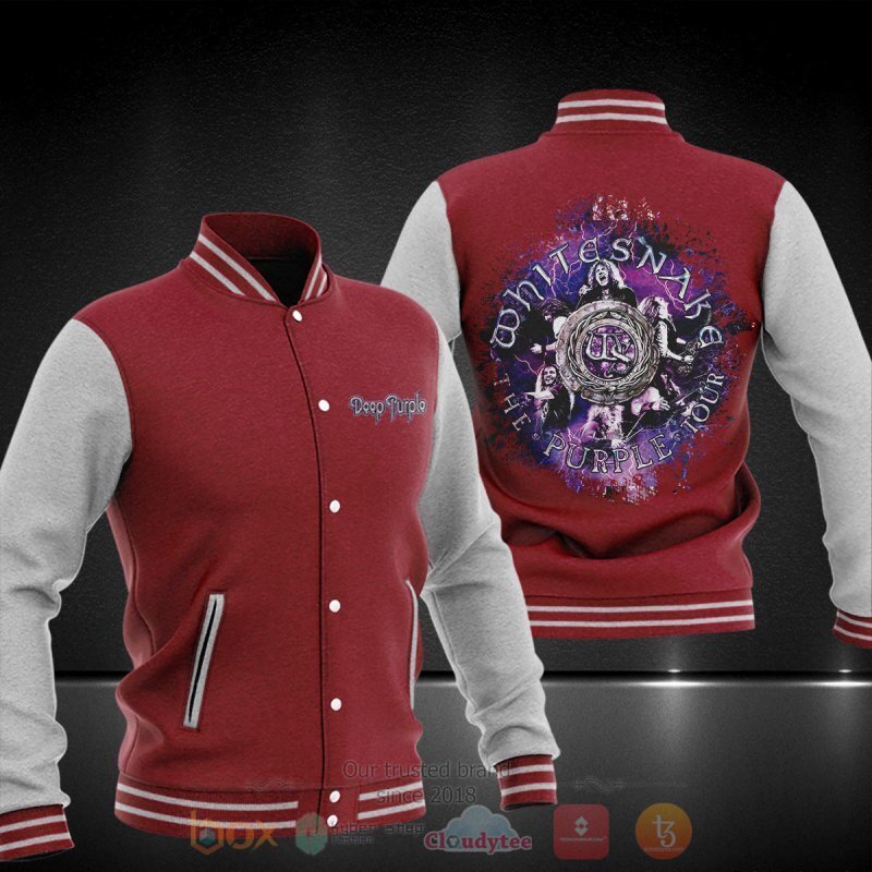 Deep Purple whitesnake The Purple Tour Baseball Jacket 4 Deep Purple whitesnake The Purple Tour Baseball Jacket 1 2 3