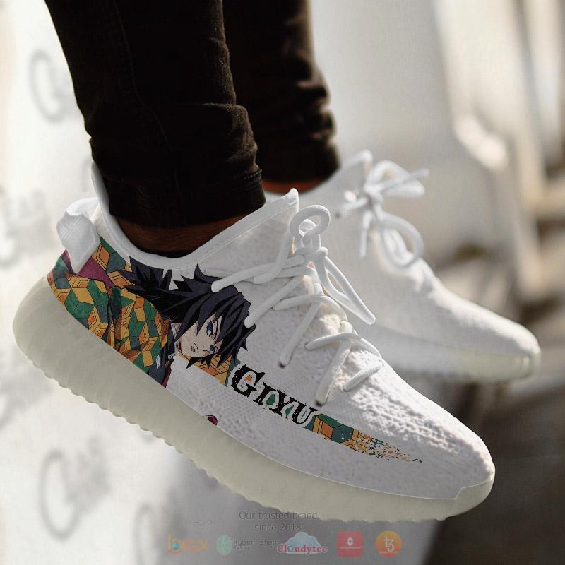 Demon Slayer Giyu Tomioka Yeezy Sneaker Shoes 3 Demon Slayer Giyu Tomioka Yeezy Sneaker Shoes 1 2