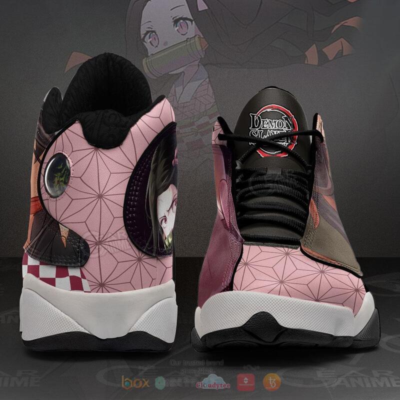 Demon Slayer Nezuko Air Jordan 13 Sneaker Shoes 1 2 3 4