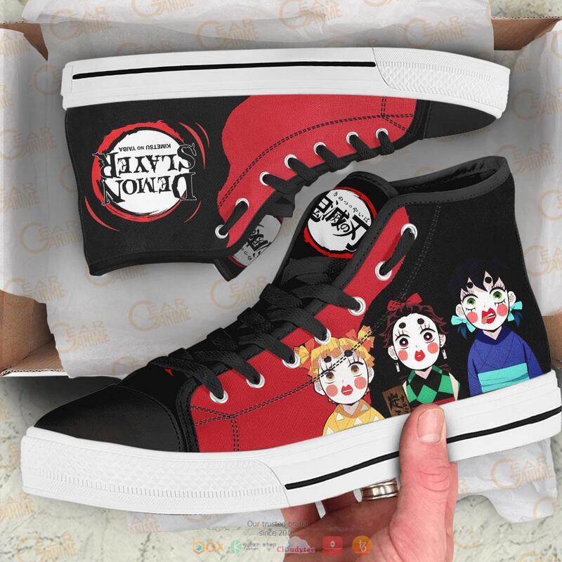 Demon Slayer Zenko Sumiko Inoko canvas high top shoes 1