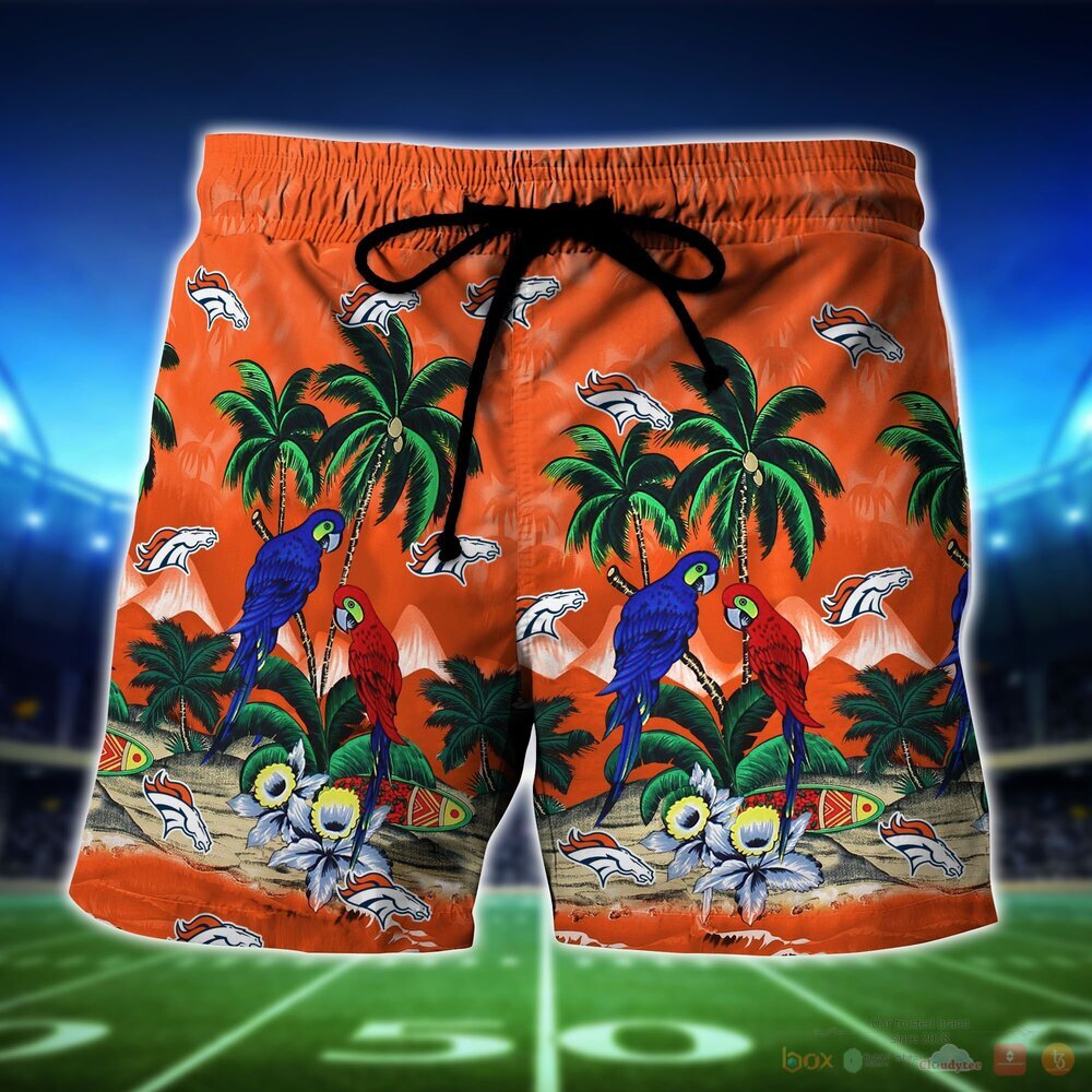 Denver Broncos Parrot Island NFL Hawaiian Shirt and Shorts 5 Denver Broncos NFL Island Hawaiian Shirt and Shorts 1 2 3 4
