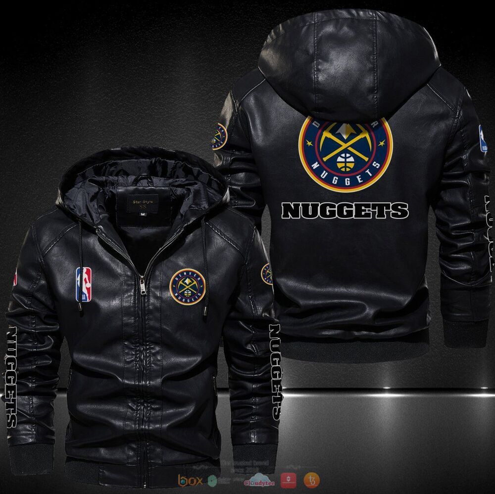 Denver Nuggets NBA Leather Jacket Hat
