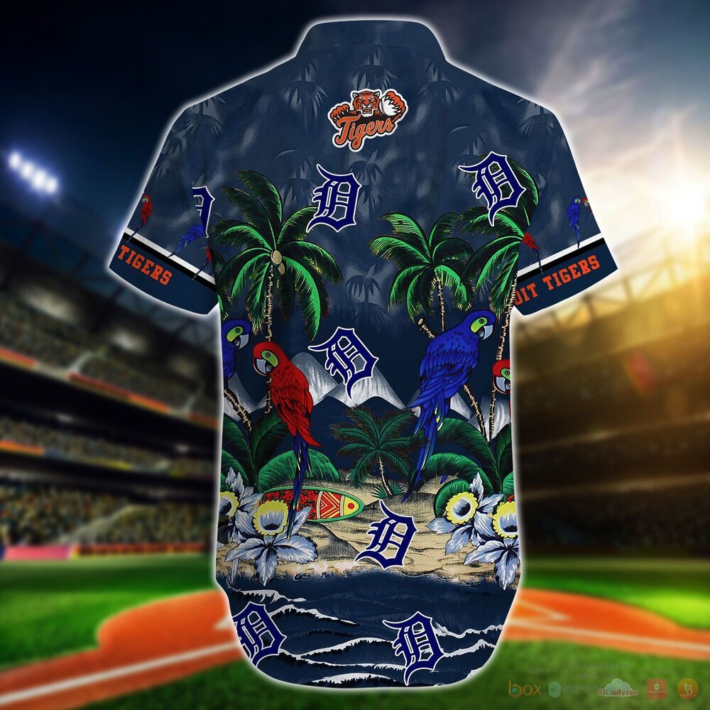 Detroit Tigers Parrot Island MLB Hawaiian Shirt and Shorts 3 Detroit Tigers MLB Island Hawaiian Shirt and Shorts 1 2