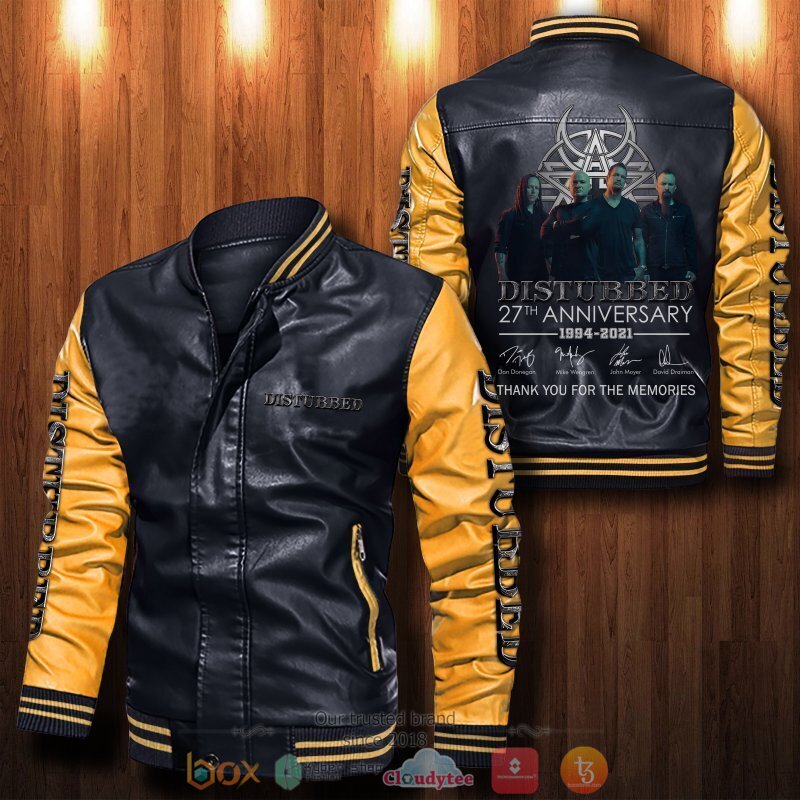 Disturbed 27th Anniversary Bomber leather jacket 6 Disturbed 27th Anniversary Bomber leather jacket 1 2 3 4 5