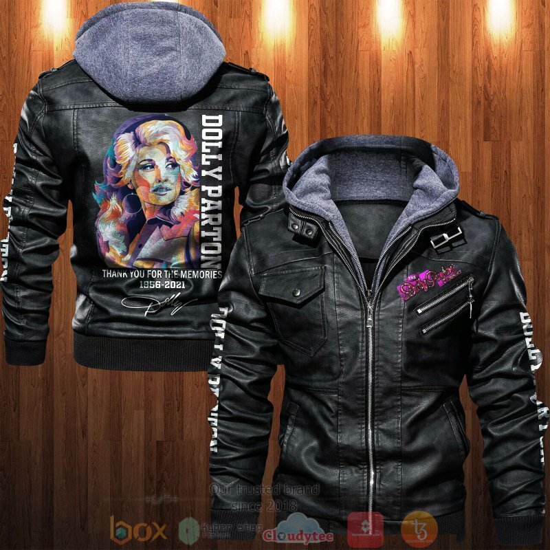 BEST Dolly Parton Thank You For The Memories 1956-2021 2D Leather PU Jacket 4 Dolly Parton Thank You For The Memories 1956 2021 Leather Jacket