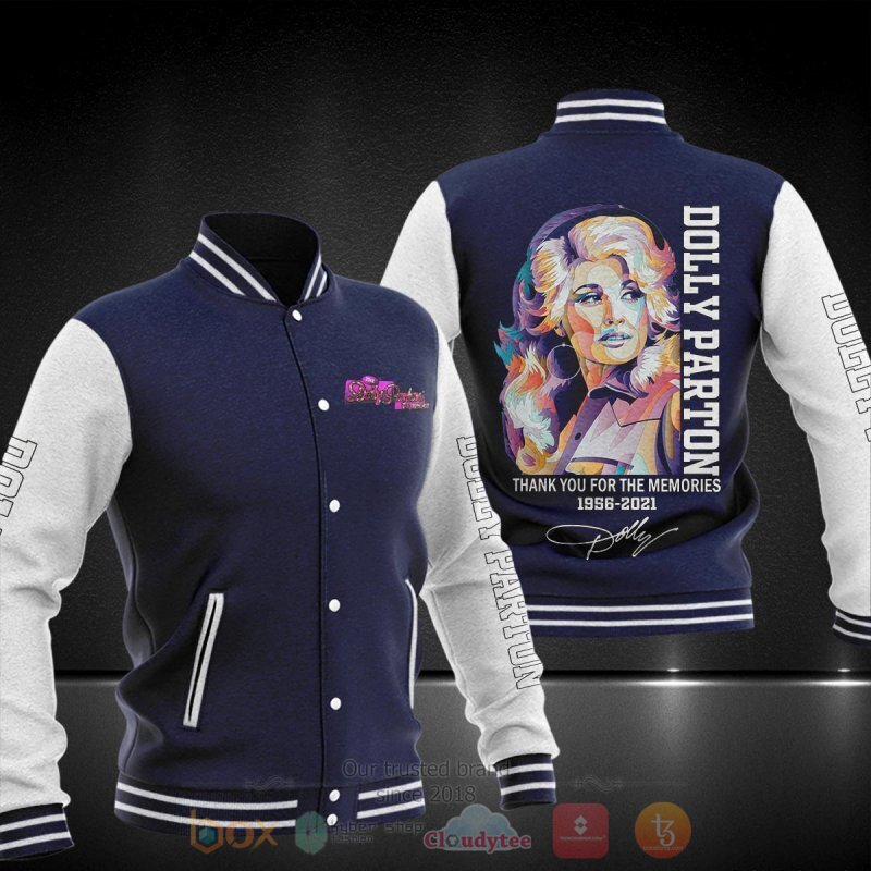 Dolly Parton Thank you for the memories Baseball Jacket 2 Dolly Parton Thank you for the memories Baseball Jacket 1