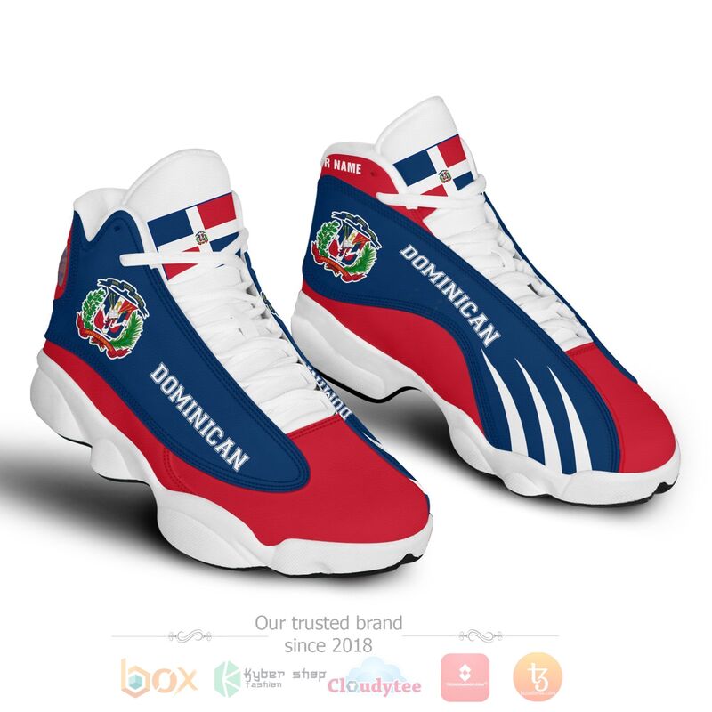 Dominica Personalized Air Jordan 13 Shoes 1