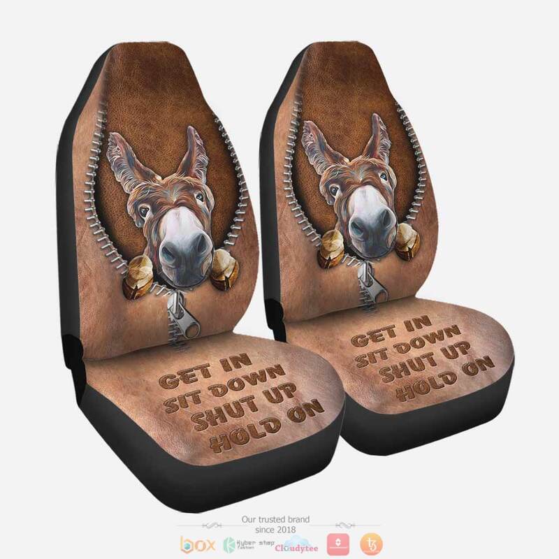 Donkeys Get In Sit Down Shut Up Hold On Car Seat cover 1