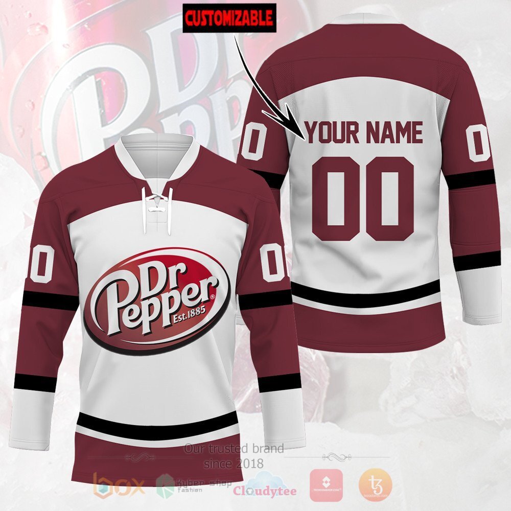 Dr Pepper Est 1885 Personalized Hockey Jersey