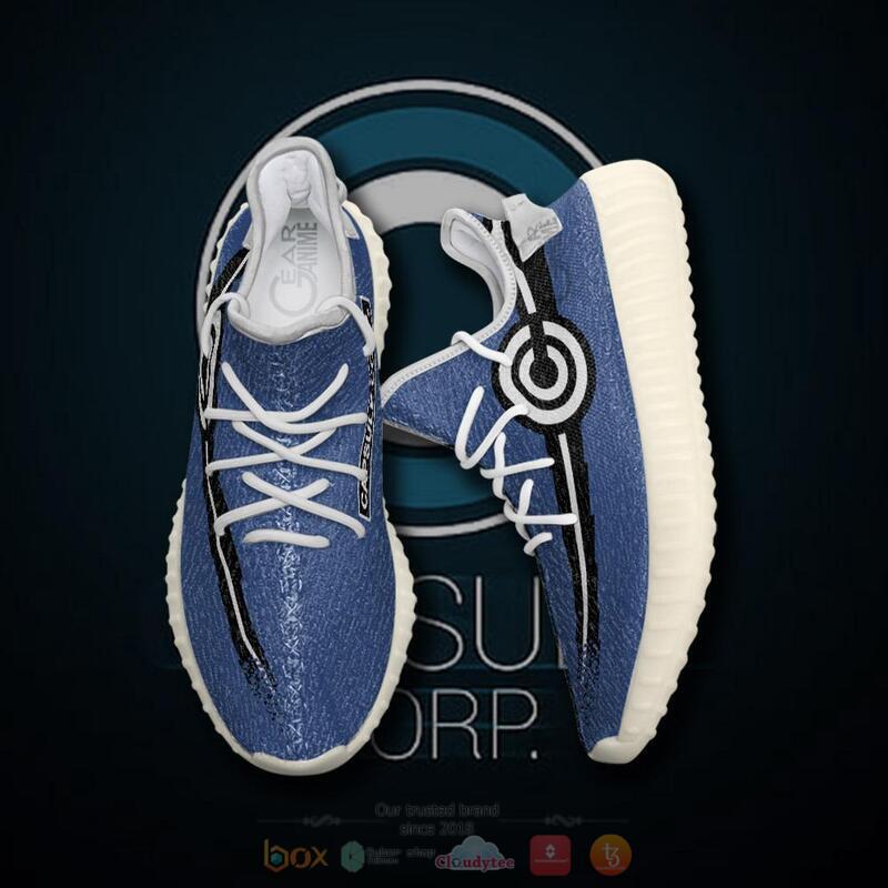 Dragon Ball Capsule Corp Yeezy Sneaker shoes 3 Dragon Ball Capsule Corp Yeezy Sneaker shoes 1 2