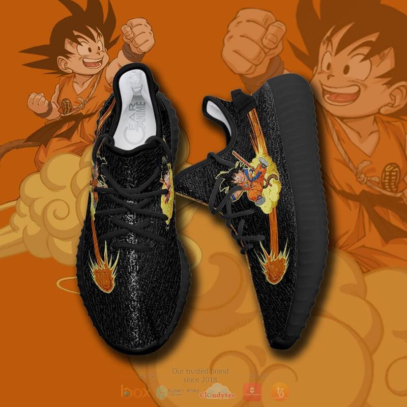 Dragon Ball Goku Flying Nimbus Yeezy Sneaker Shoes 3 Dragon Ball Goku Flying Nimbus Yeezy Sneaker Shoes 1 2