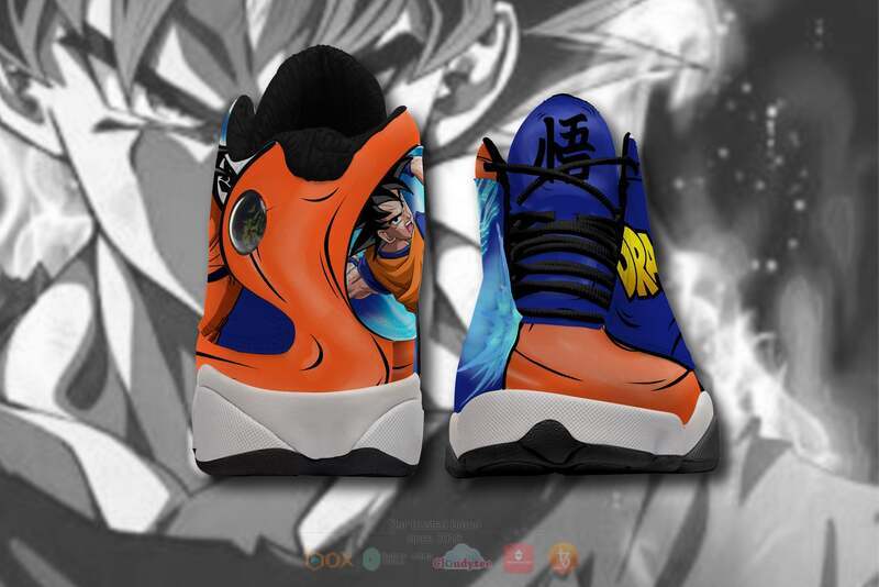 Dragon Ball Goku Kamehameha Air Jordan 13 Sneaker Shoes 5 Dragon Ball Goku Kamehameha Air Jordan 13 Sneaker Shoes 1 2 3 4
